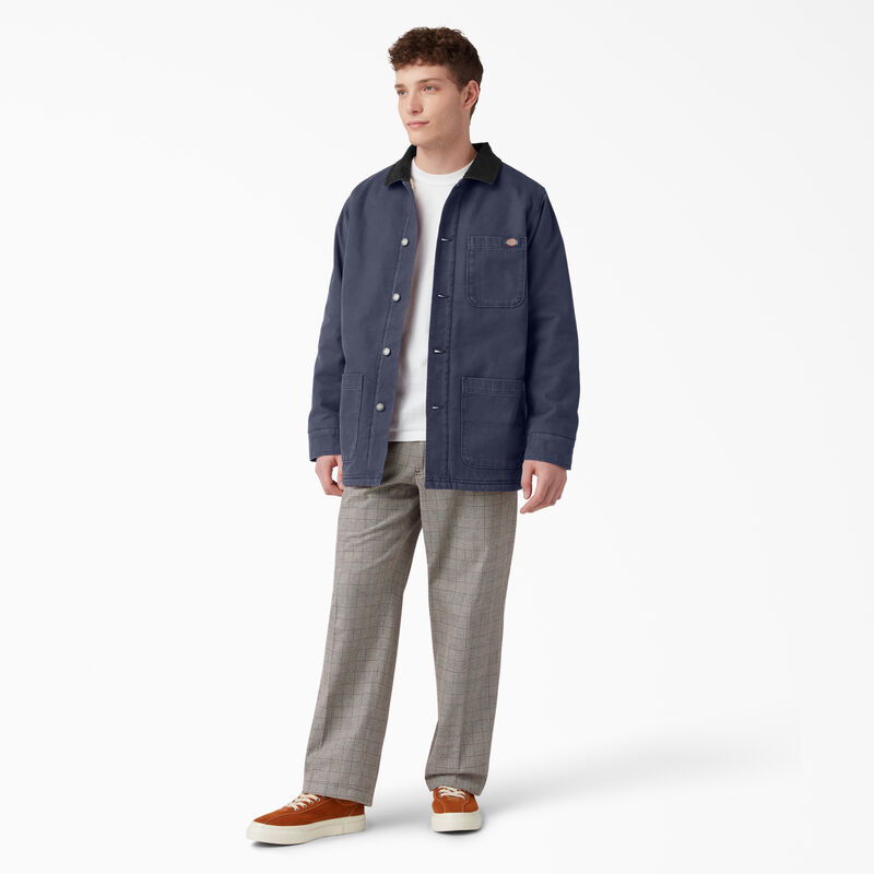 Dickies Stonewashed Duck Lined Chore Coat Stonewashed Navy ID-gr2HEAkn
