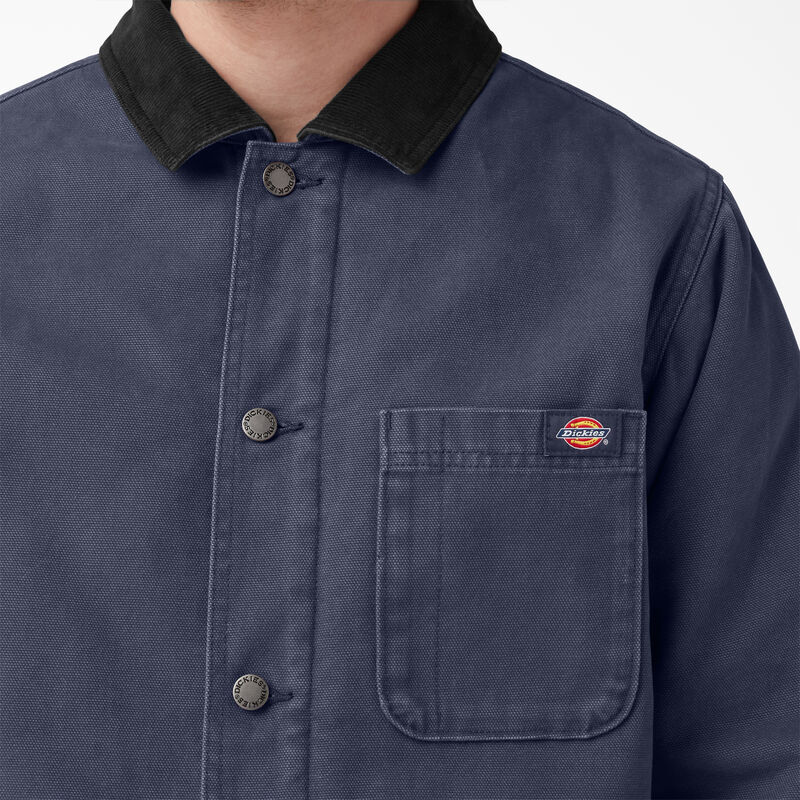 Dickies Stonewashed Duck Lined Chore Coat Stonewashed Navy ID-gr2HEAkn