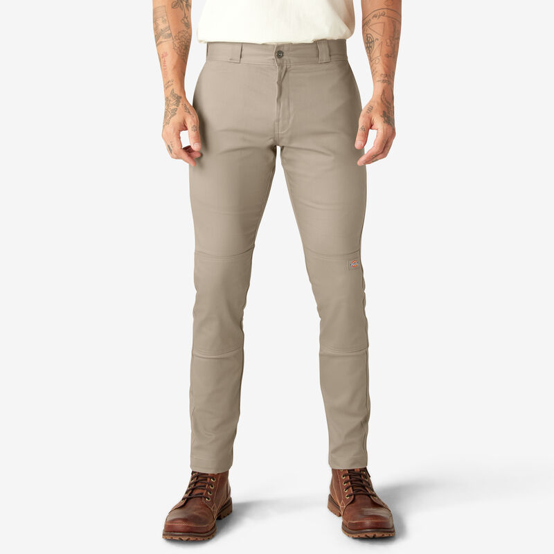 Dickies Skinny Fit Double Knee Work Pants Desert Sand ID-grPbv9QS