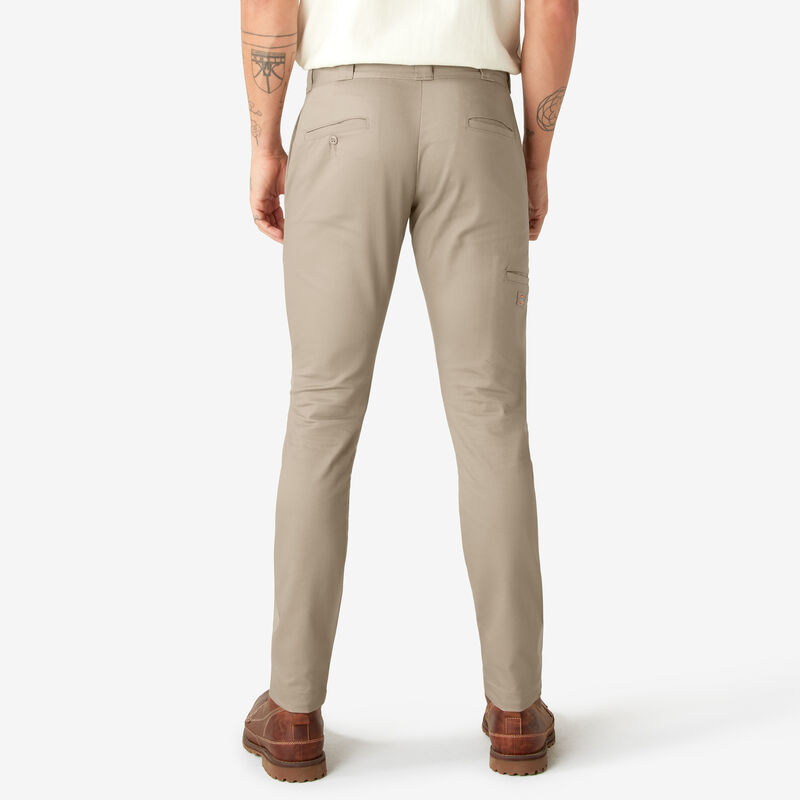 Dickies Skinny Fit Double Knee Work Pants Desert Sand ID-grPbv9QS