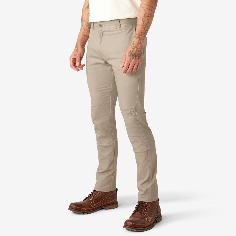 Dickies Skinny Fit Double Knee Work Pants Desert Sand ID-grPbv9QS