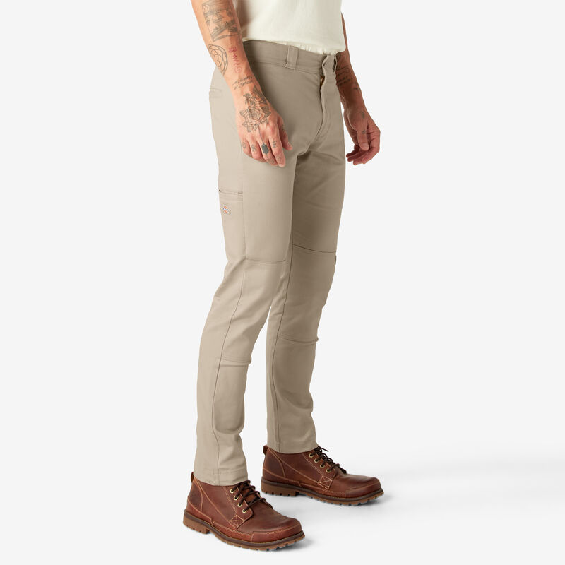 Dickies Skinny Fit Double Knee Work Pants Desert Sand ID-grPbv9QS
