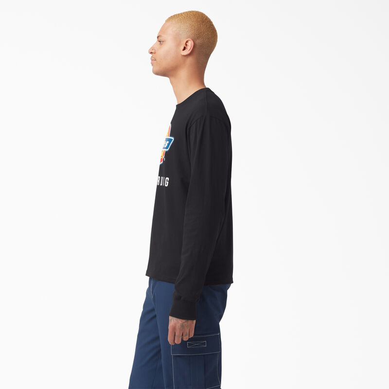 Dickies Skateboarding Logo Graphic Long Sleeve T-Shirt Black ID-gw0H4Wyd