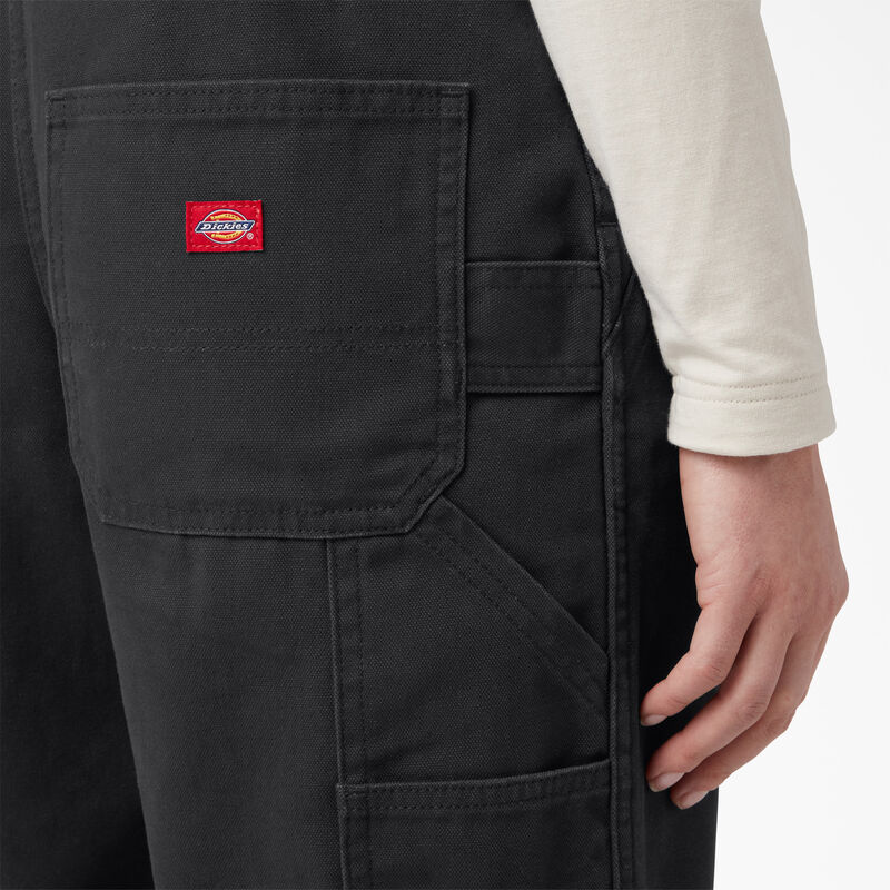 Dickies Relaxed Fit Bib Overalls Rinsed Black ID-hFLq8sdM