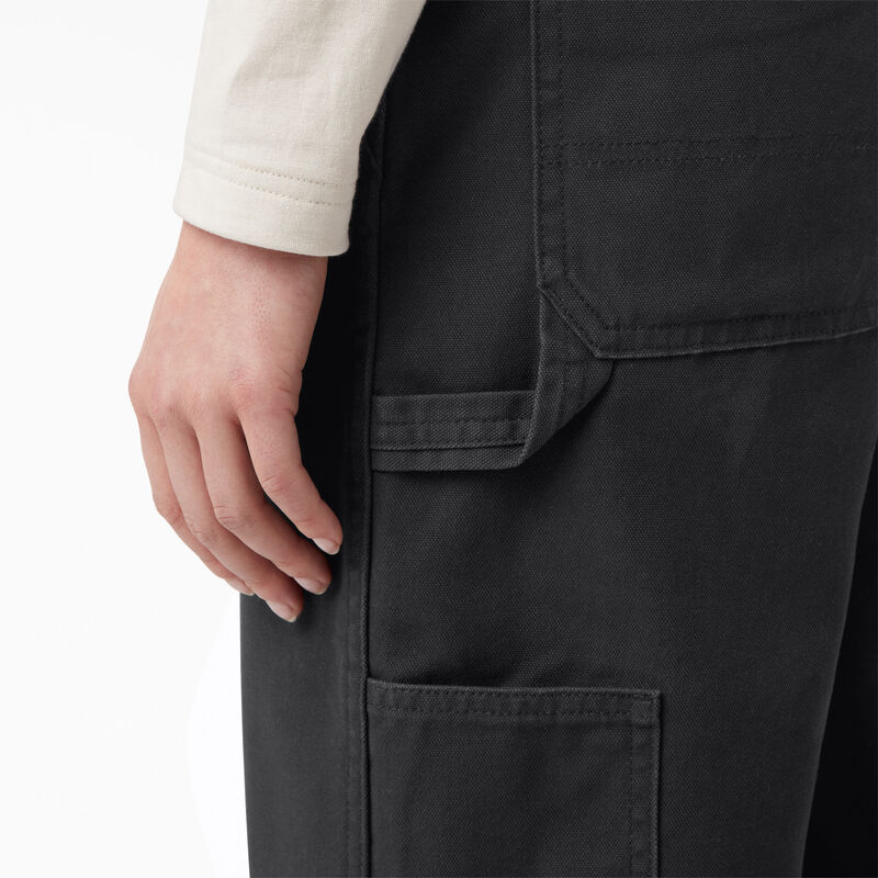 Dickies Relaxed Fit Bib Overalls Rinsed Black ID-hFLq8sdM