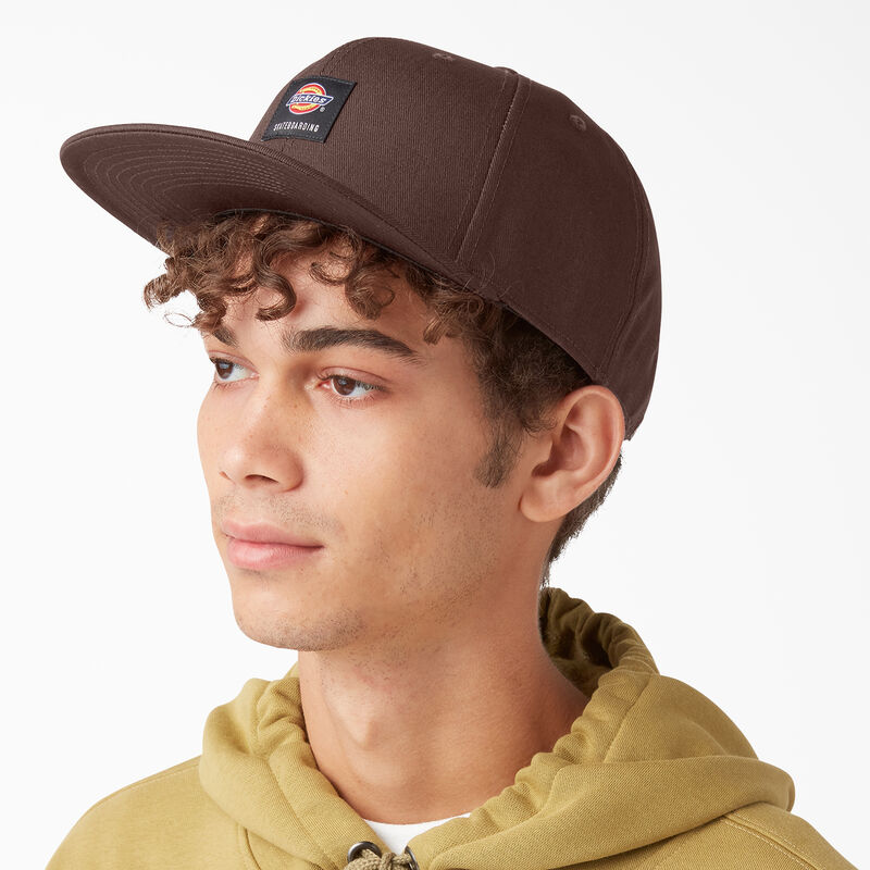 Dickies Skateboarding Flat Bill Cap Chocolate Brown ID-hFV15M5h
