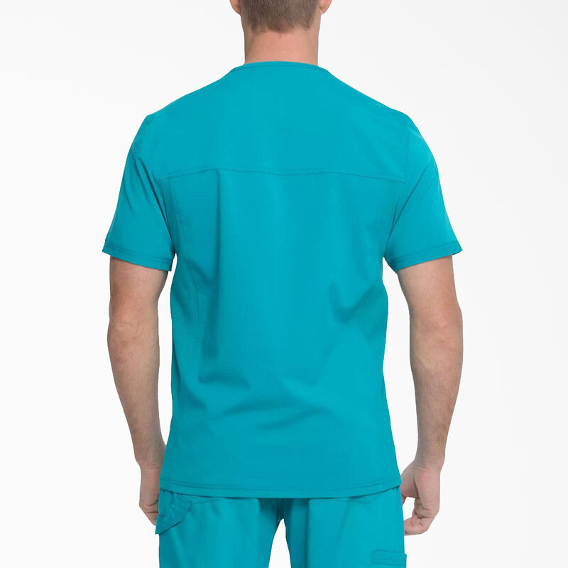 Dickies Men's Balance V-Neck Scrub Top Teal ID-hPgt4bze