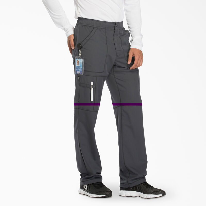 Dickies Men's Dynamix Cargo Scrub Pants Pewter Gray ID-hThVWdxz