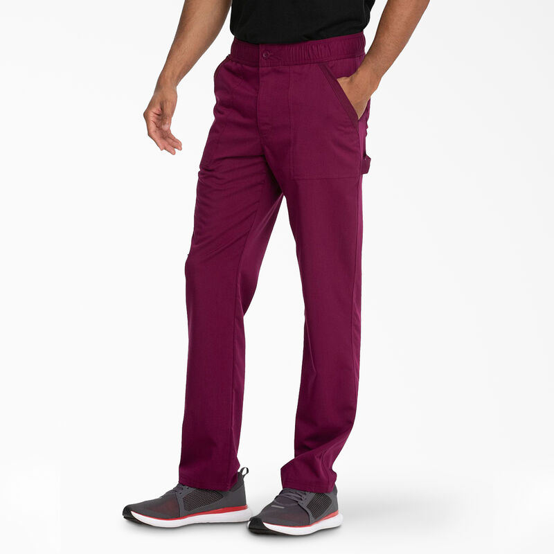 Dickies Men's Balance Zip Fly Scrub Pants Wine ID-hW74wgdk