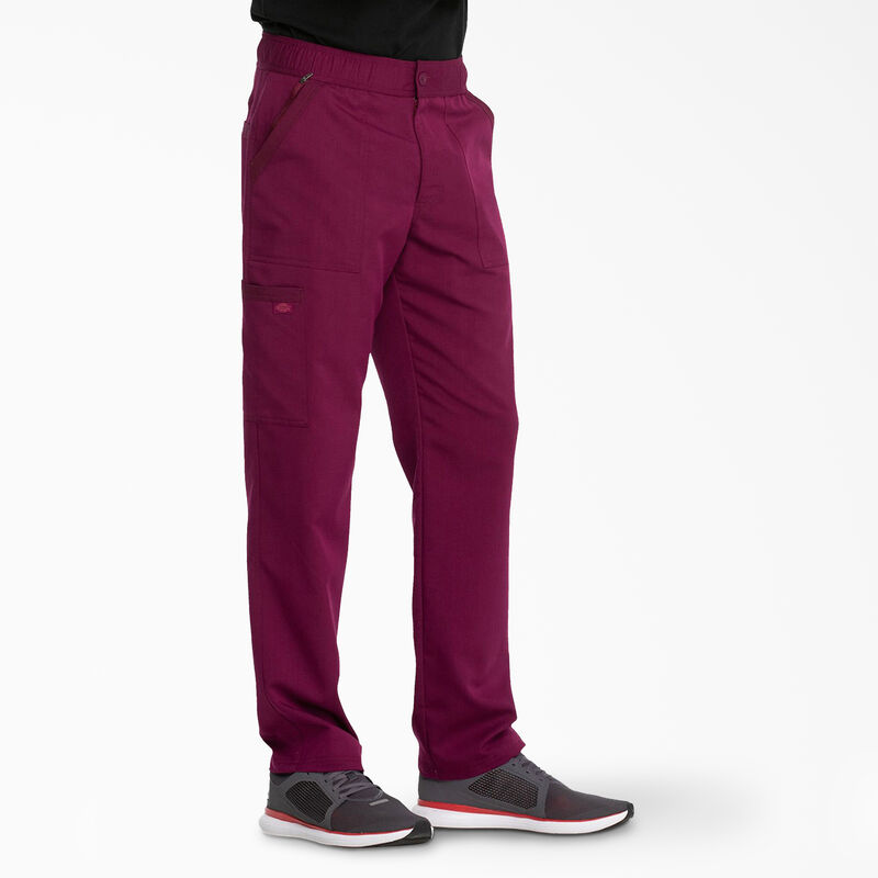 Dickies Men's Balance Zip Fly Scrub Pants Wine ID-hW74wgdk