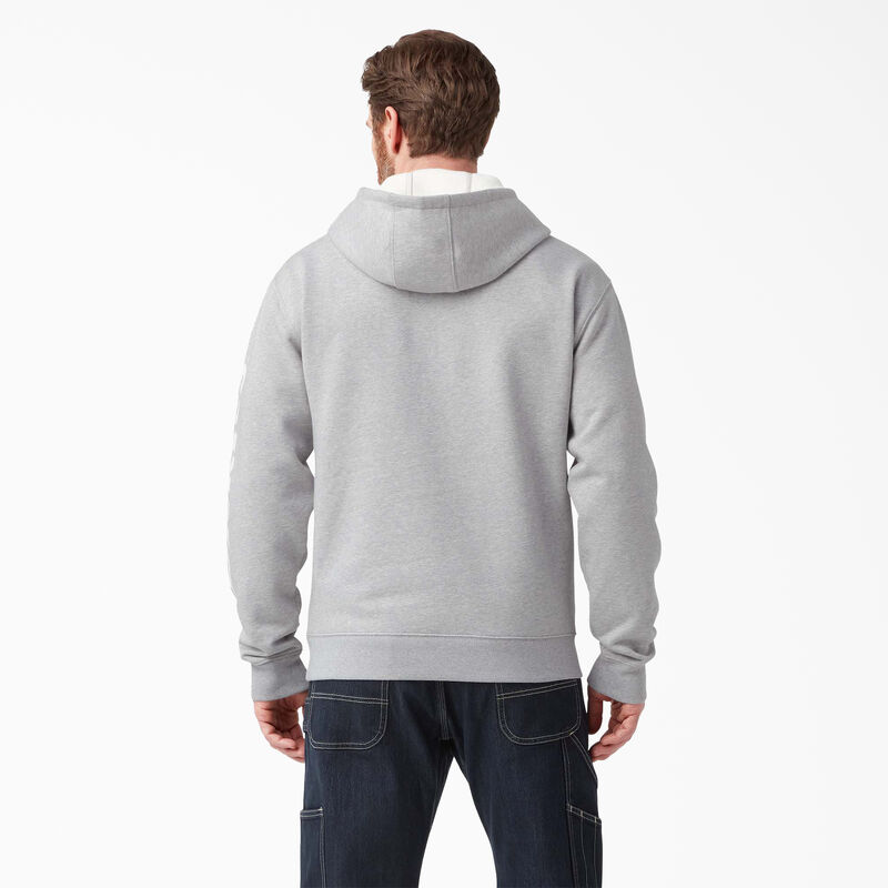 Dickies Water Repellent Logo Sleeve Hoodie Heather Gray ID-hieJ3iqW