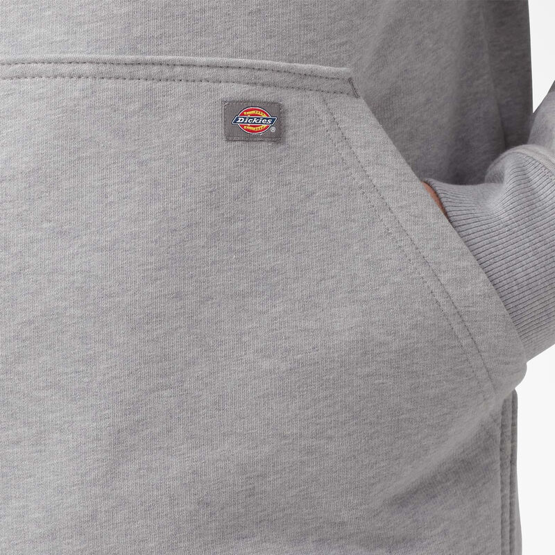 Dickies Water Repellent Logo Sleeve Hoodie Heather Gray ID-hieJ3iqW