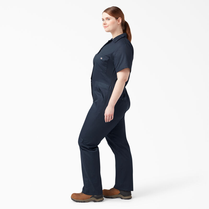 Dickies Plus FLEX Cooling Short Sleeve Coveralls Dark Navy ID-hk67dCVg