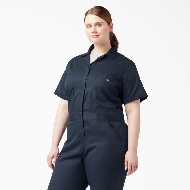 Dickies Plus FLEX Cooling Short Sleeve Coveralls Dark Navy ID-hk67dCVg
