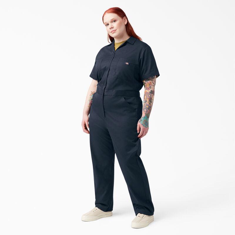 Dickies Plus FLEX Cooling Short Sleeve Coveralls Dark Navy ID-hk67dCVg