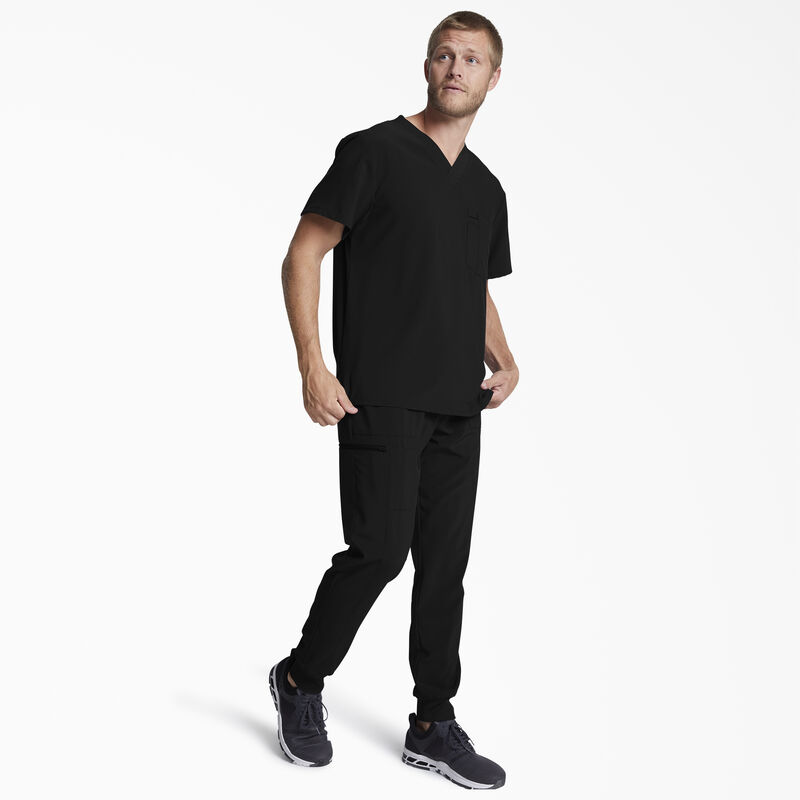 Dickies Men's EDS Essentials V-Neck Scrub Top Black ID-hkLxPV8g