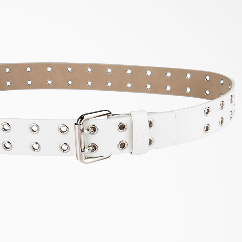 Dickies Leather Double Grommet Belt White ID-hlVvMI4f