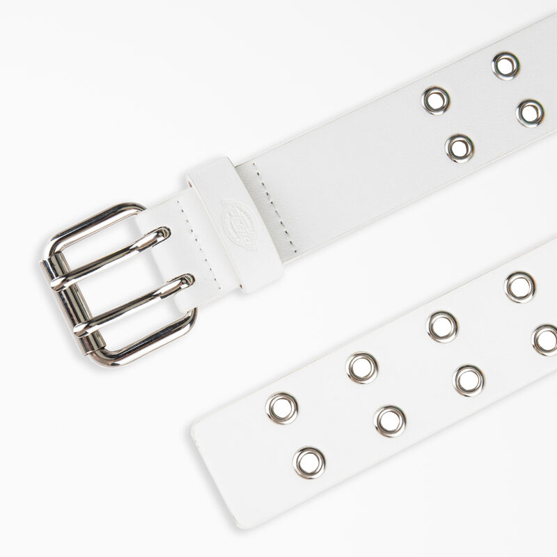 Dickies Leather Double Grommet Belt White ID-hlVvMI4f