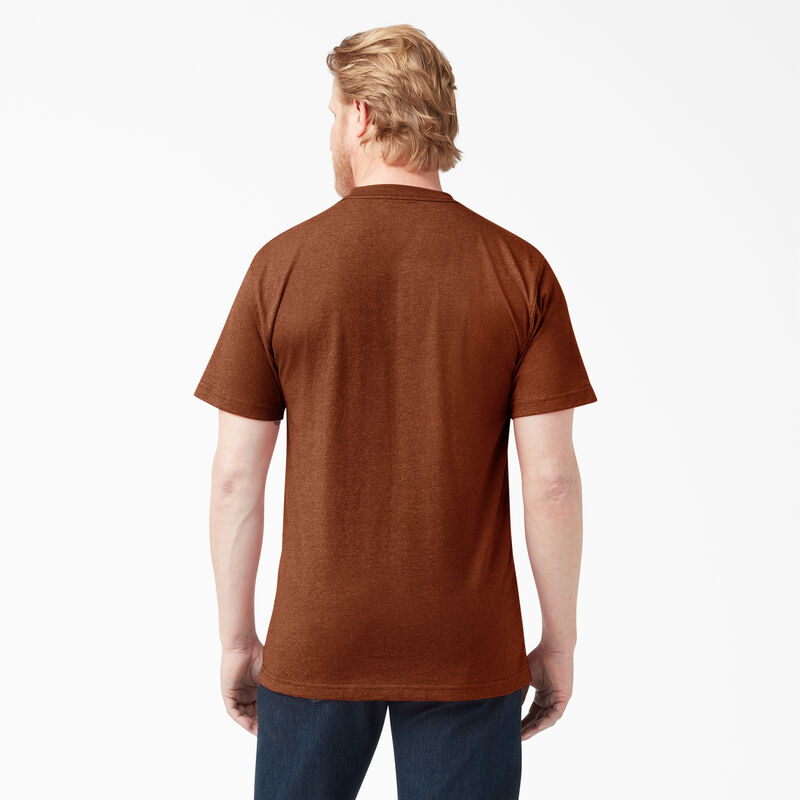 Dickies Heavyweight Heathered Short Sleeve Pocket T-Shirt Rustic Red Heather ID-hsULGOZv