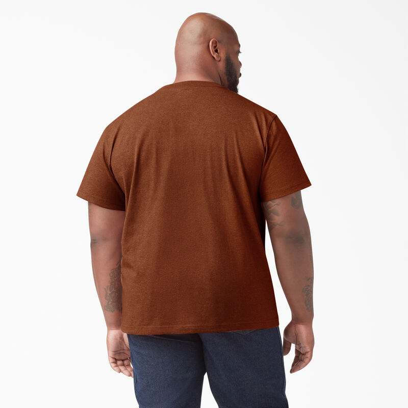 Dickies Heavyweight Heathered Short Sleeve Pocket T-Shirt Rustic Red Heather ID-hsULGOZv