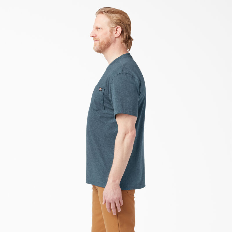 Dickies Heavyweight Heathered Short Sleeve Pocket T-Shirt Baltic Blue ID-i0b8HvBO