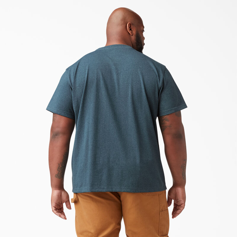 Dickies Heavyweight Heathered Short Sleeve Pocket T-Shirt Baltic Blue ID-i0b8HvBO