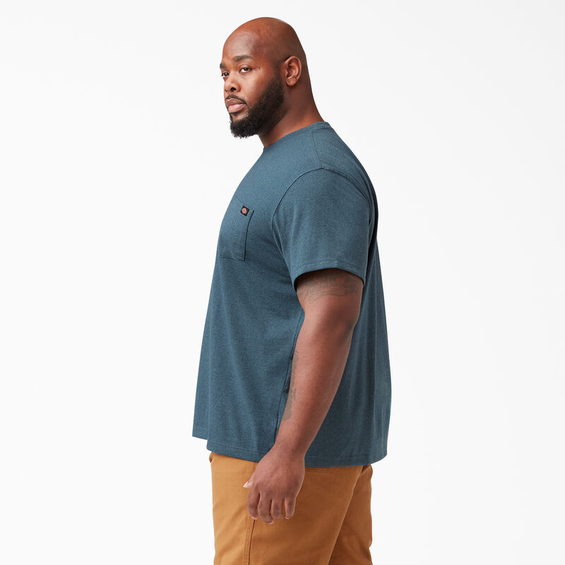 Dickies Heavyweight Heathered Short Sleeve Pocket T-Shirt Baltic Blue ID-i0b8HvBO