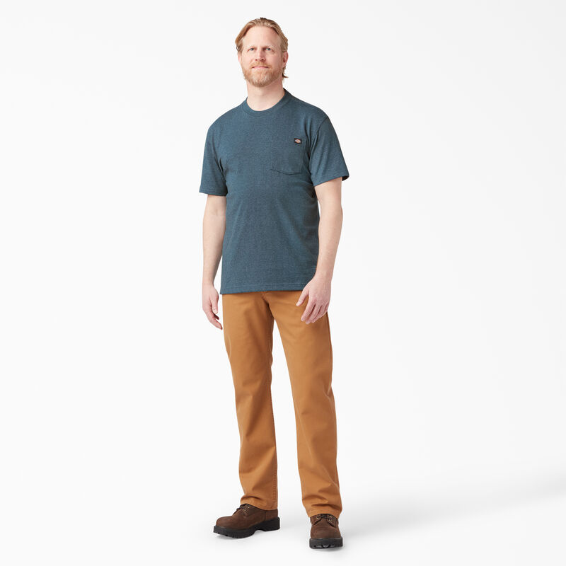 Dickies Heavyweight Heathered Short Sleeve Pocket T-Shirt Baltic Blue ID-i0b8HvBO