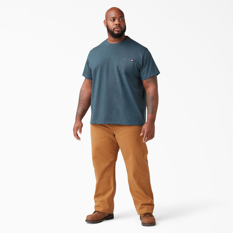 Dickies Heavyweight Heathered Short Sleeve Pocket T-Shirt Baltic Blue ID-i0b8HvBO