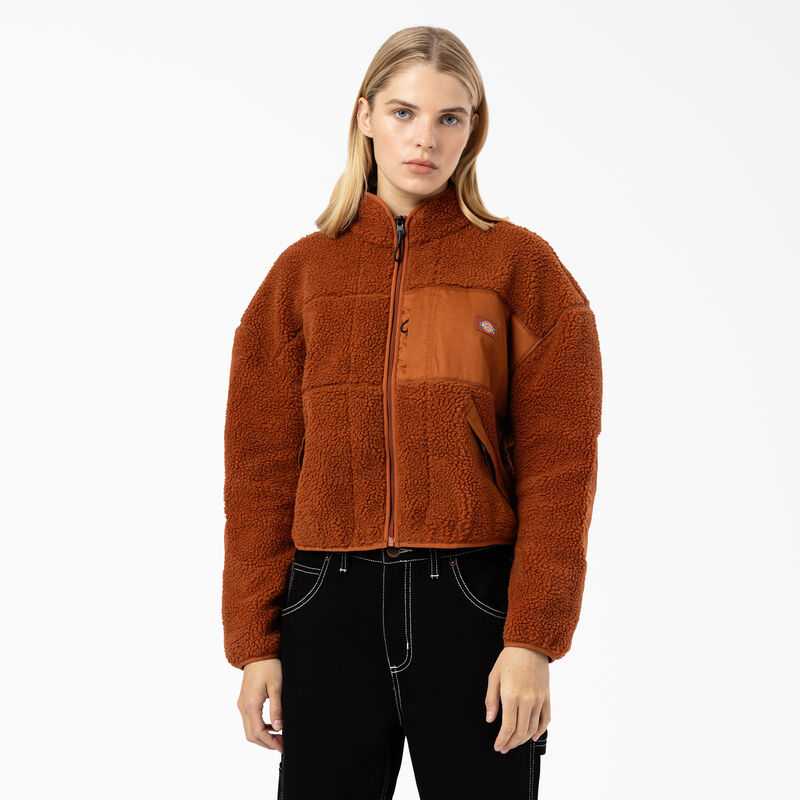 Dickies Red Chute Fleece Jacket Gingerbread Brown ID-i2IcIIfn