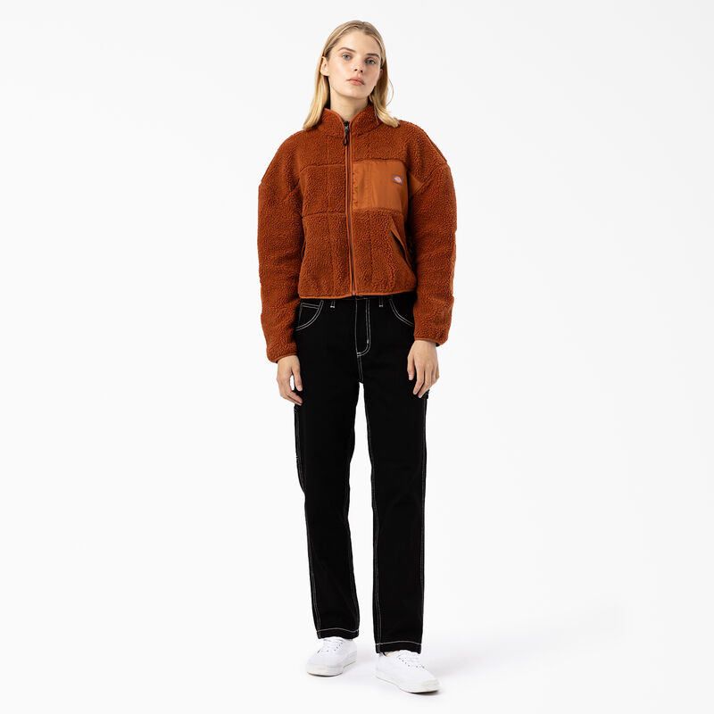 Dickies Red Chute Fleece Jacket Gingerbread Brown ID-i2IcIIfn