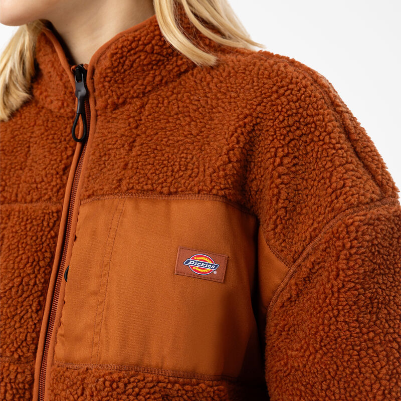 Dickies Red Chute Fleece Jacket Gingerbread Brown ID-i2IcIIfn