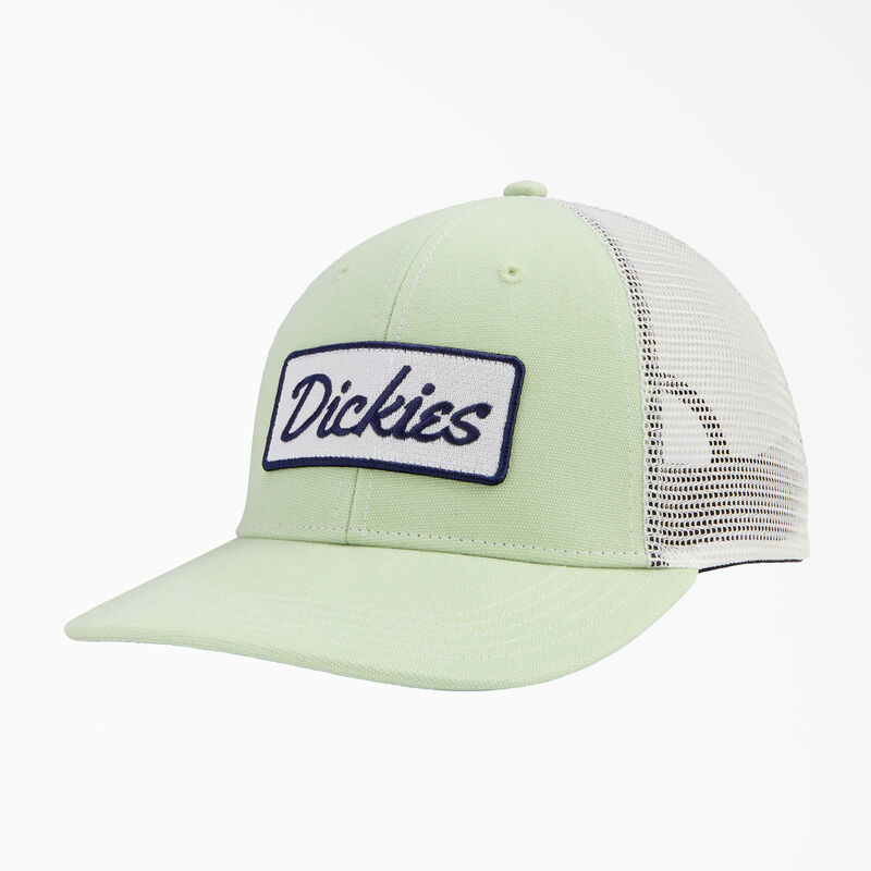 Dickies Patch Logo Trucker Cap Celadon Green/Cloud ID-iDc9cQXB