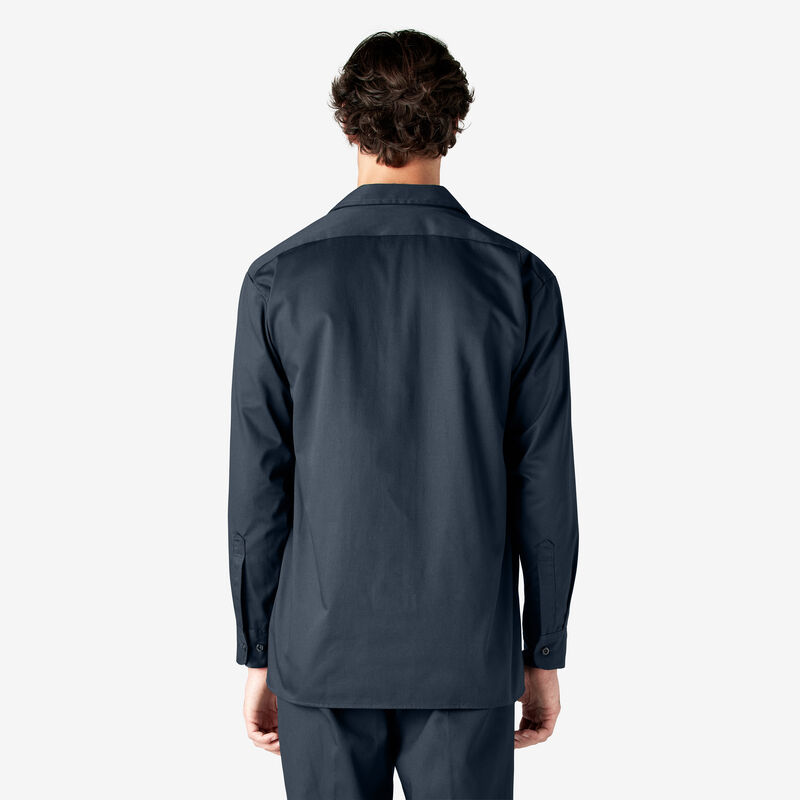 Dickies Long Sleeve Work Shirt Dark Navy ID-iGcS4TBV