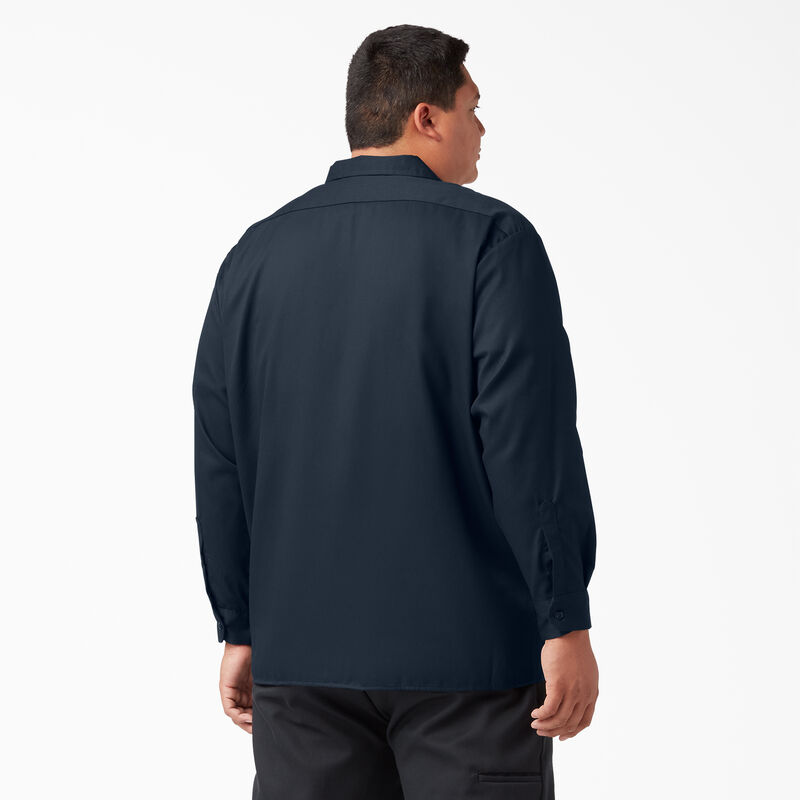 Dickies Long Sleeve Work Shirt Dark Navy ID-iGcS4TBV