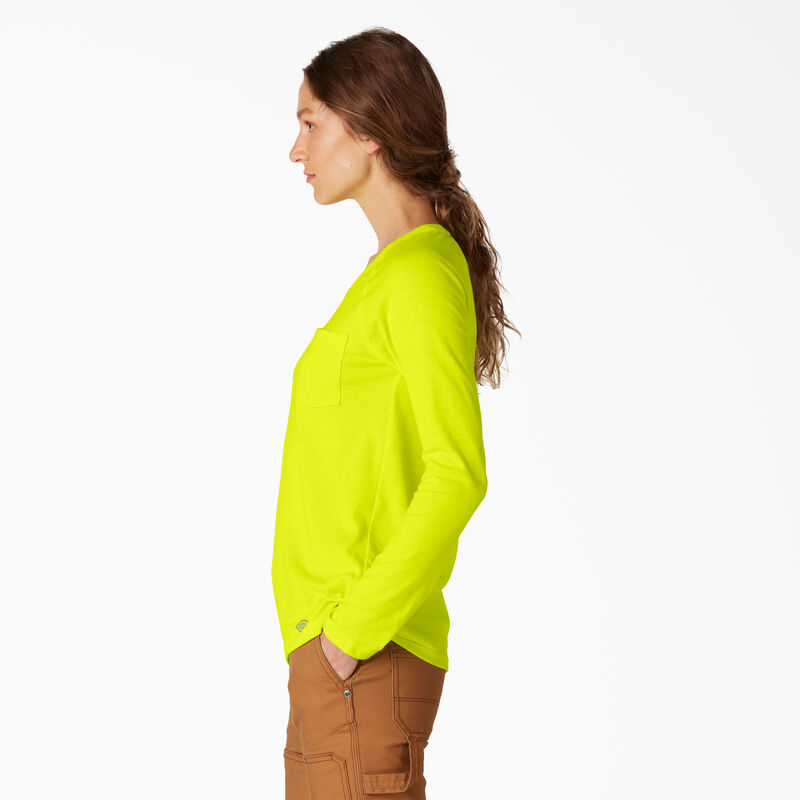 Dickies Cooling Long Sleeve Pocket T-Shirt Bright Yellow ID-iS6z4y6f
