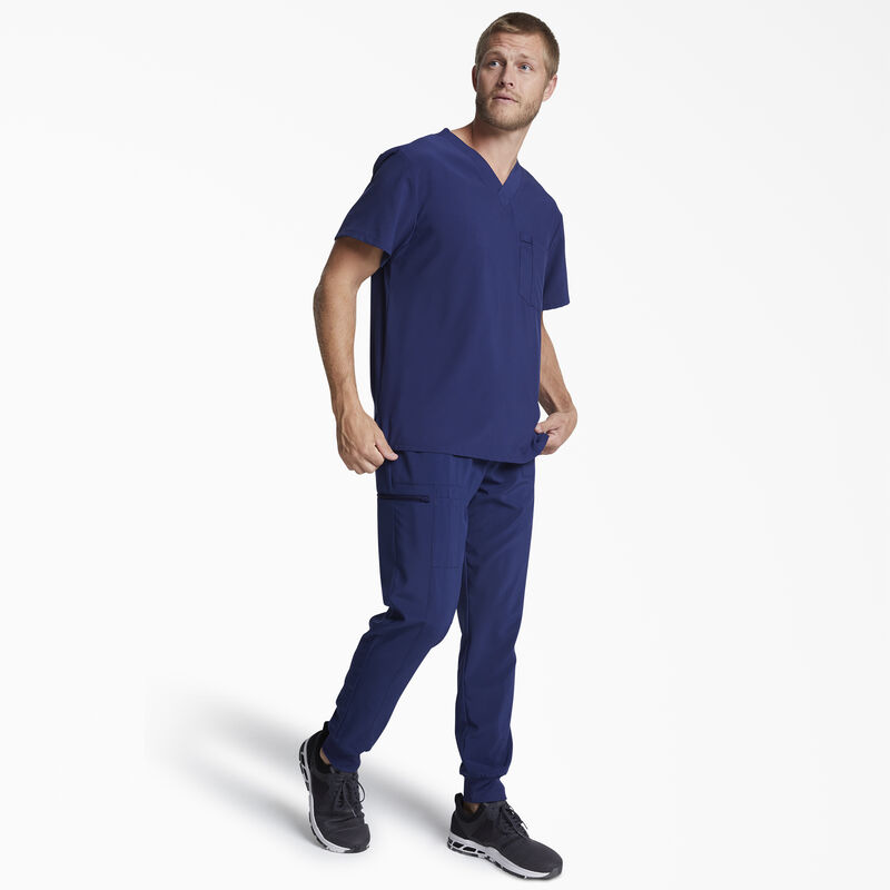 Dickies Men's EDS Essentials V-Neck Scrub Top Navy Blue ID-iZXlZPXq