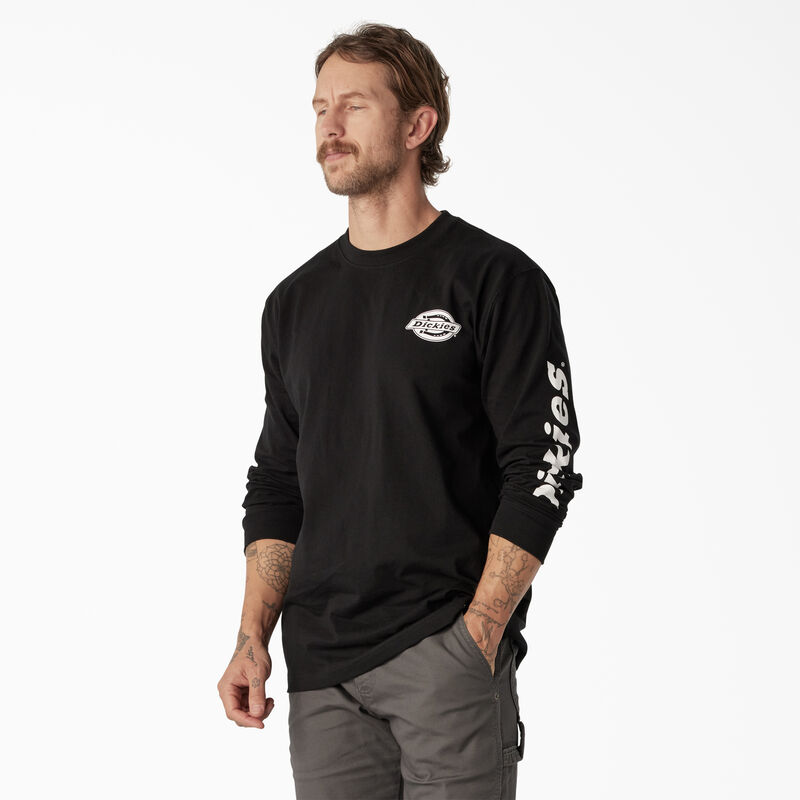 Dickies Long Sleeve Heavyweight Logo T-Shirt Black ID-iZmgLuow