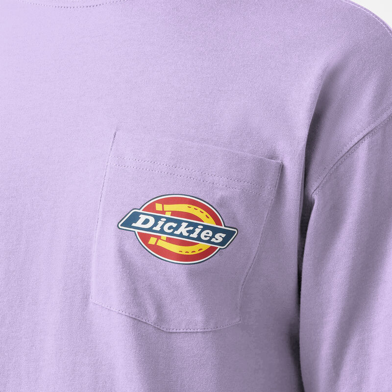 Dickies Chest Logo Pocket T-Shirt Purple Rose ID-idvwpsOk