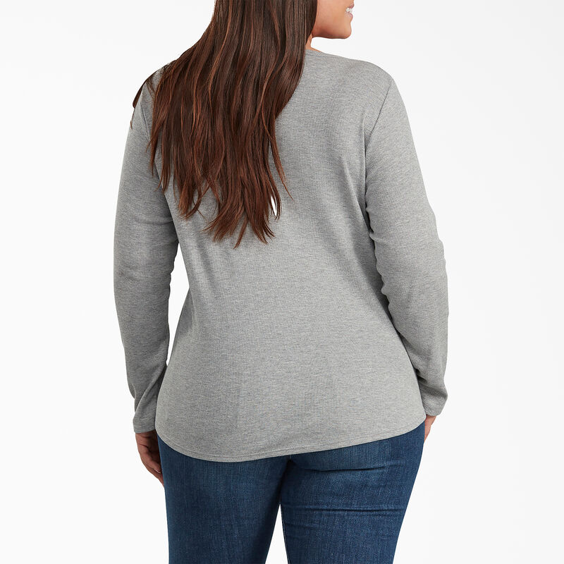 Dickies Plus Henley Long Sleeve Shirt Graphite Gray ID-ihs5BvZW