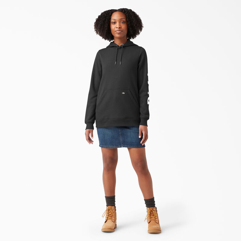 Dickies Heavyweight Logo Sleeve Pullover Black ID-ijnD6z4B