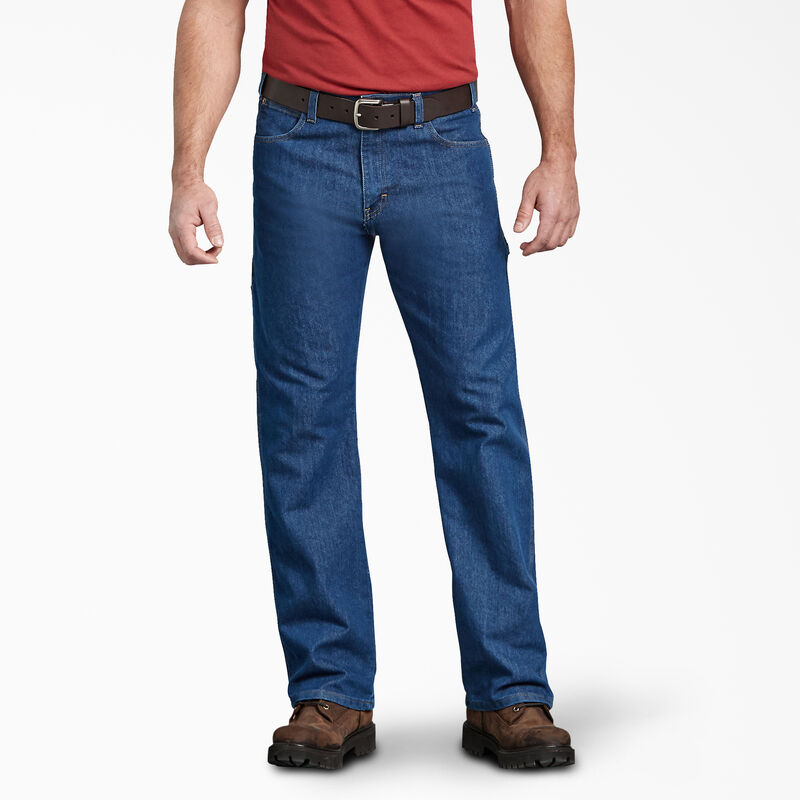 Dickies Relaxed Fit Carpenter Jeans Stonewashed Indigo Blue ID-ikJWhAkj