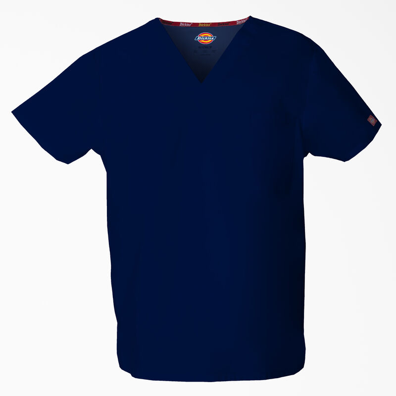 Dickies Unisex EDS Signature V-Neck Scrub Top Navy Blue ID-ilpiSMb4