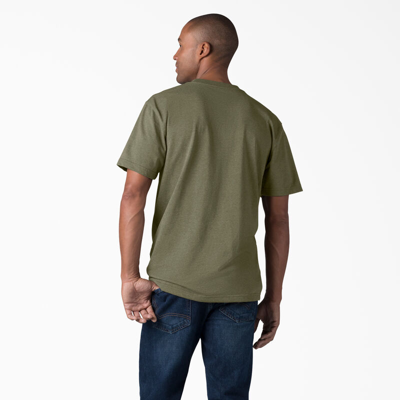 Dickies Heavyweight Heathered Short Sleeve Pocket T-Shirt Military Green Heather ID-jDB3v261