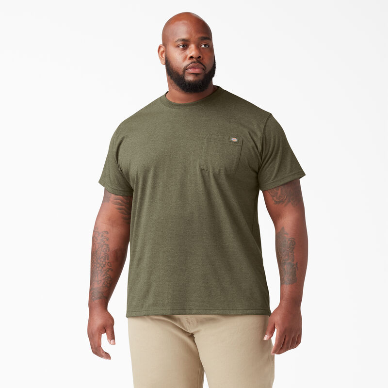 Dickies Heavyweight Heathered Short Sleeve Pocket T-Shirt Military Green Heather ID-jDB3v261