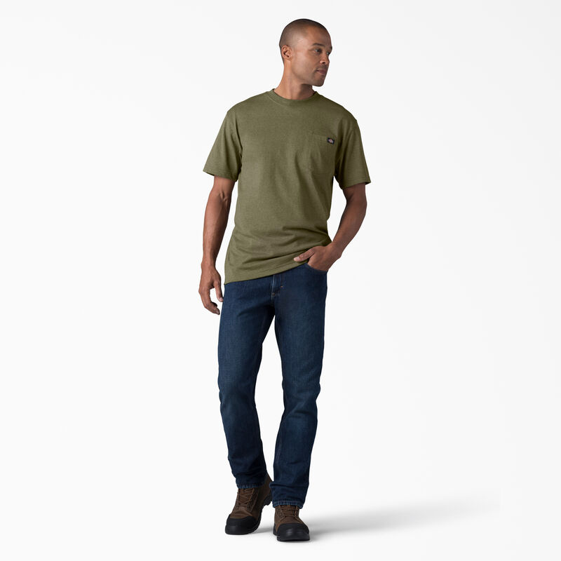 Dickies Heavyweight Heathered Short Sleeve Pocket T-Shirt Military Green Heather ID-jDB3v261