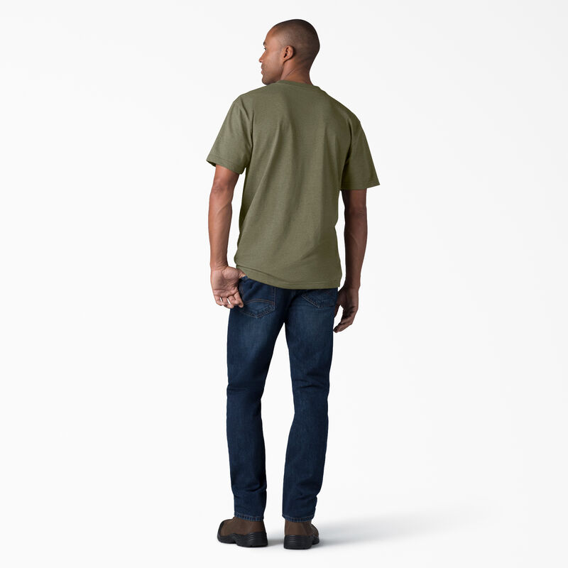 Dickies Heavyweight Heathered Short Sleeve Pocket T-Shirt Military Green Heather ID-jDB3v261