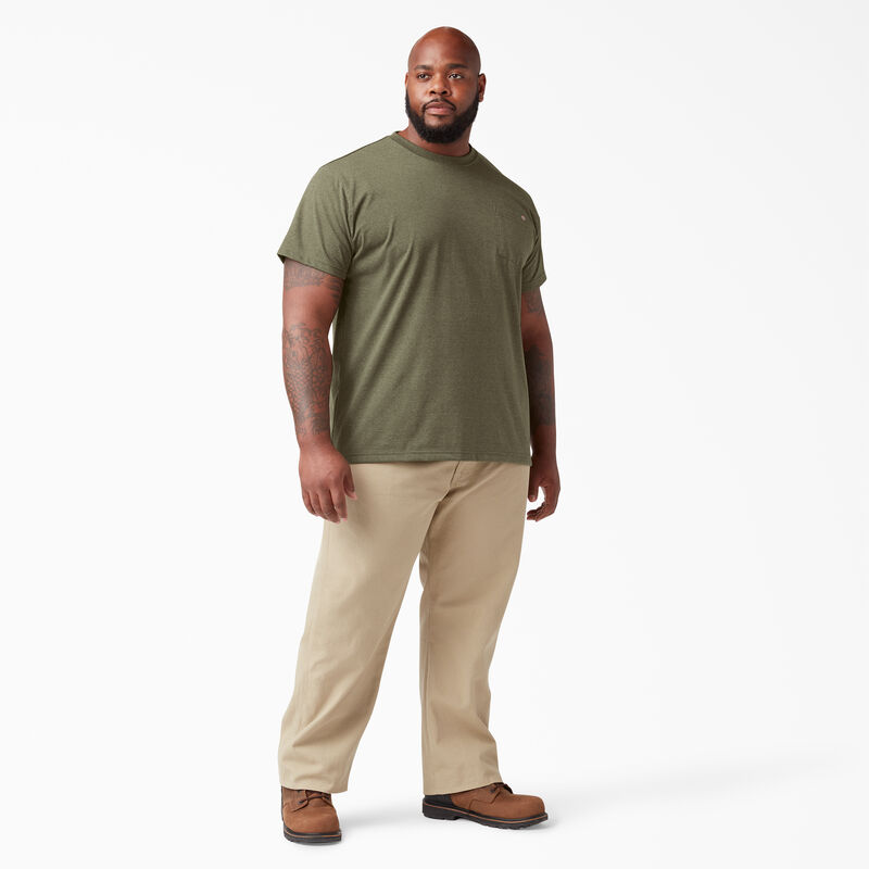 Dickies Heavyweight Heathered Short Sleeve Pocket T-Shirt Military Green Heather ID-jDB3v261