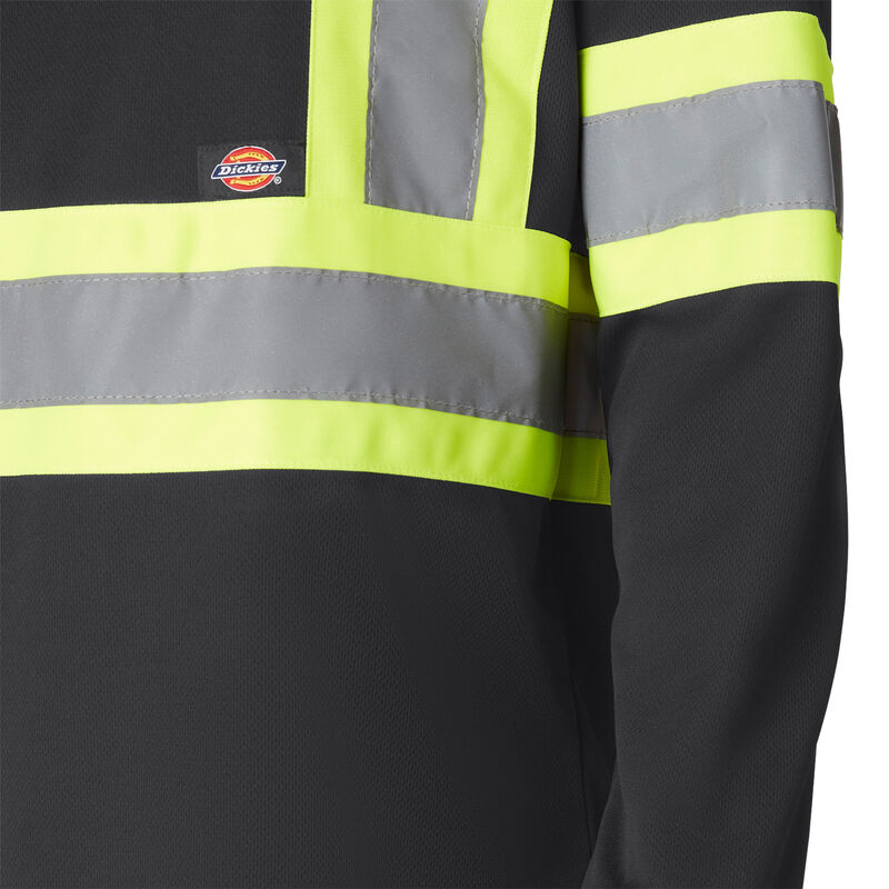 Dickies Hi Vis Safety Long Sleeve T-Shirt Black ID-jL4fUU3L