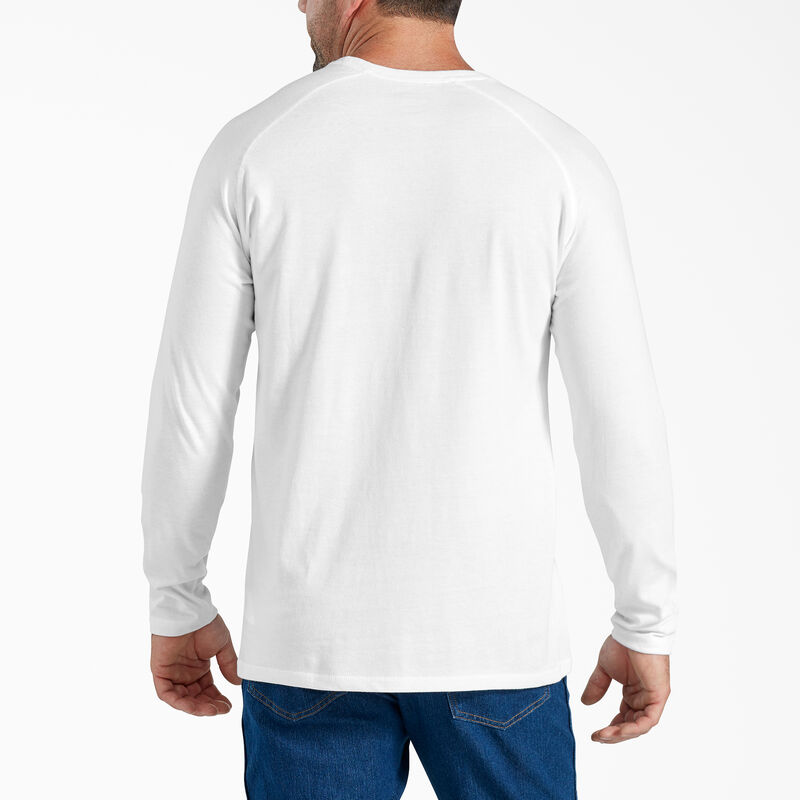 Dickies Cooling Long Sleeve Pocket T-Shirt White ID-jX5tYhNc